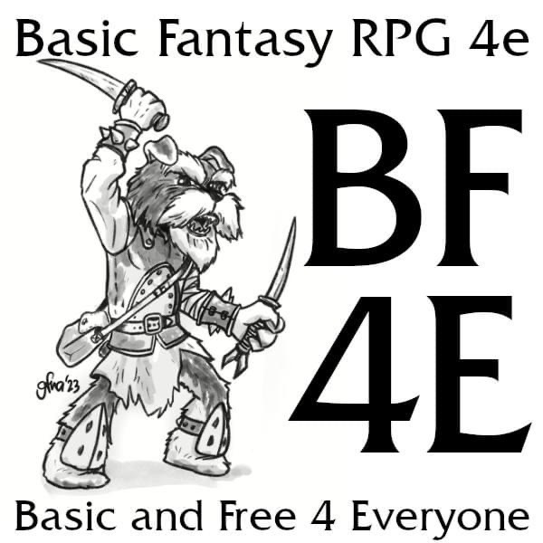 Basic Fantasy RPG 4e — Basic and Free 4 Everyone

New dog-like kobold is in the logo.